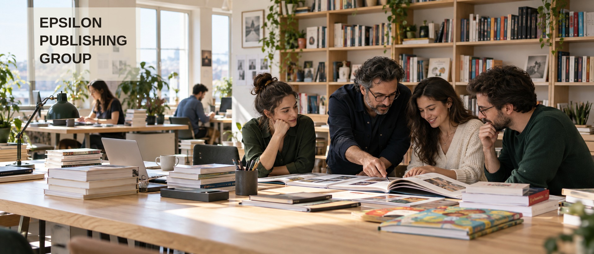 The Epsilon Publishing Group team at work in the Istanbul office